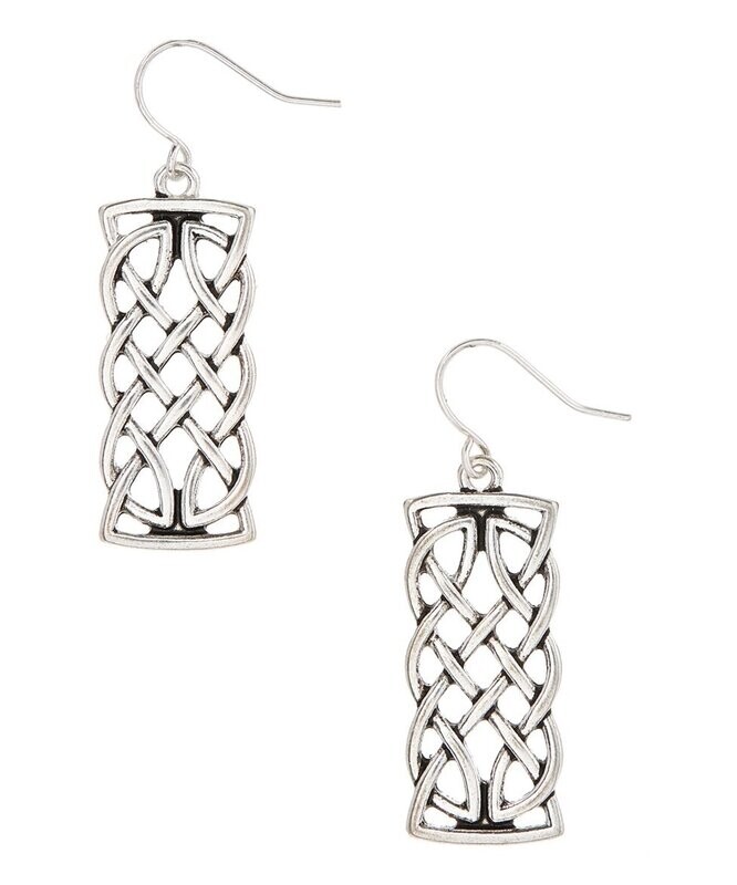 Silvertone Celtic Knot Earrings
