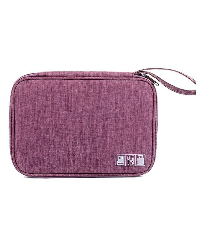 Purple Wrist Strap Thin Electronics Accessories Bag