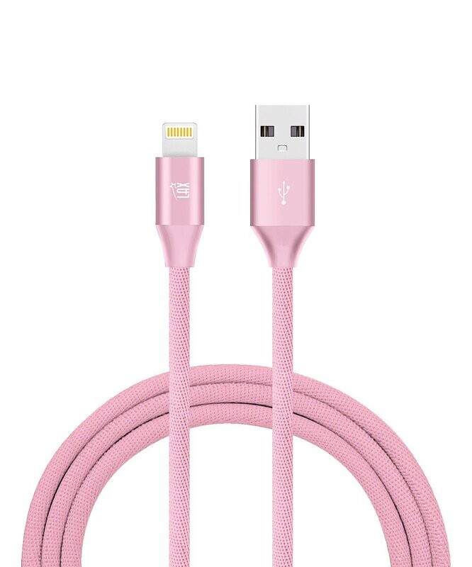 Bright Pink Lightning to USB Cable