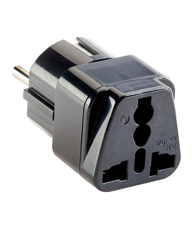 Europe & Asia Grounded Adapter Plug