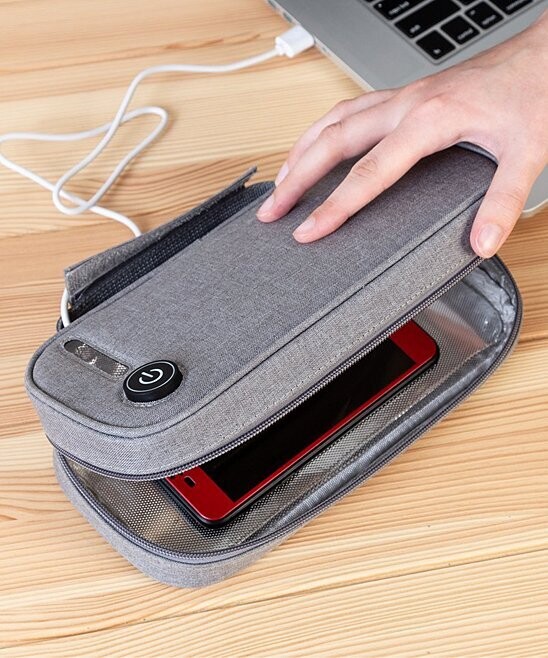 Gray UV-Light Smartphone Sanitizer