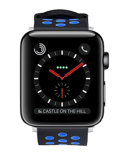 Black/blue Breathable Apple Watch Sport Band