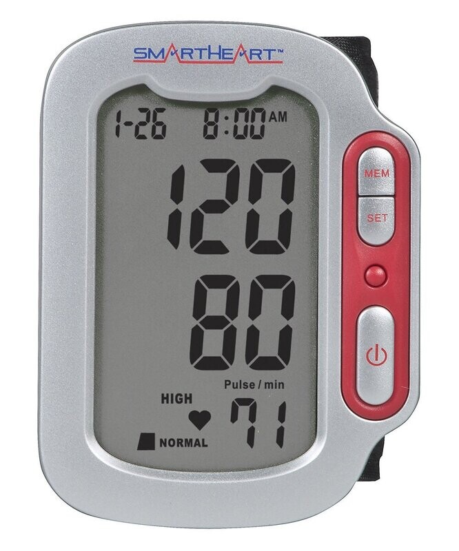 SmartHeart Automatic Digital Wrist Blood Pressure Monitor