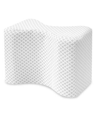 White Memory Foam Knee Support Pillow