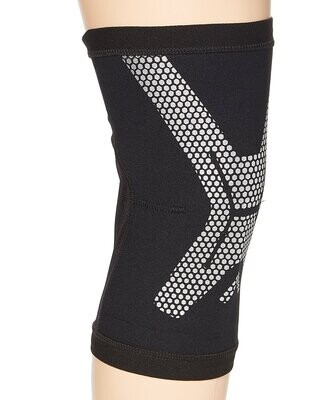 lack & Silver Dynamic Knee Support Sleeve