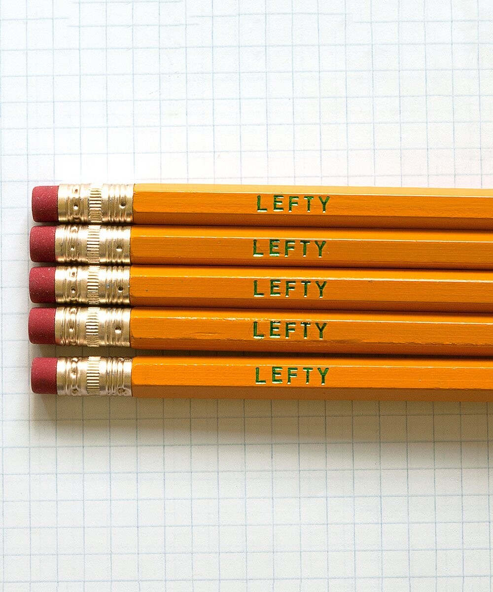 'Lefty' Pencil - Set of Five