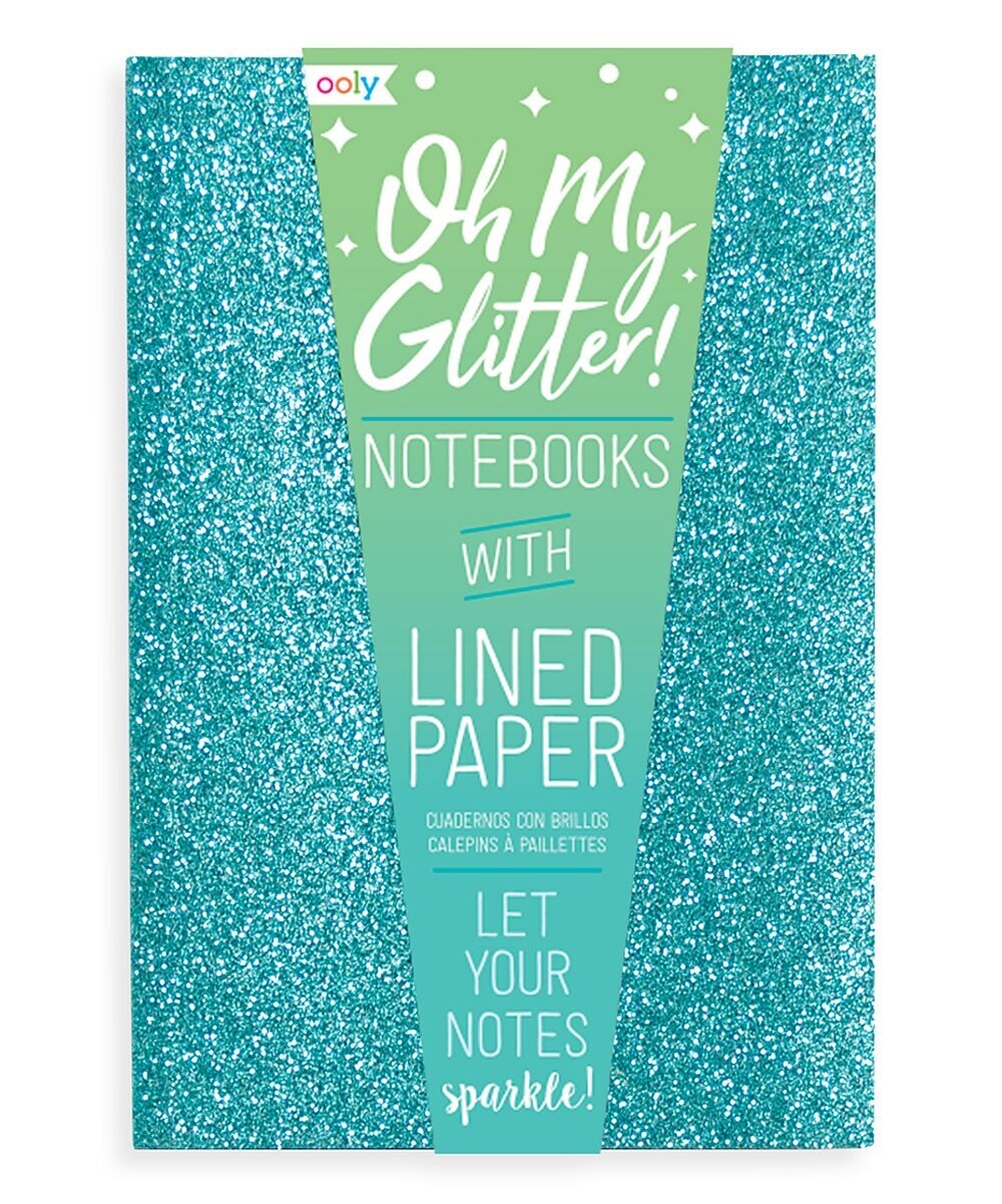 Aquamarine & Sapphire Oh My Glitter Notebook Set