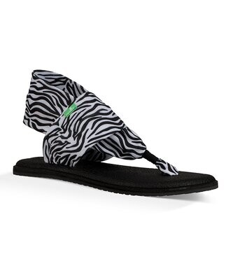 Black & White Zebra Yoga Sling Sandal