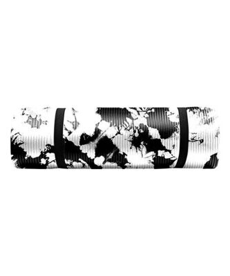Black & White Tie-Dye Extra Thick Yoga Mat & Carrying Strap