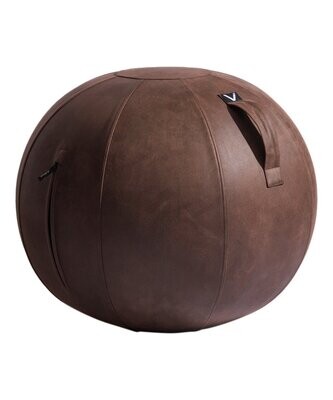 Luno Natural Collection Dark Wood Sitting Ball Chair