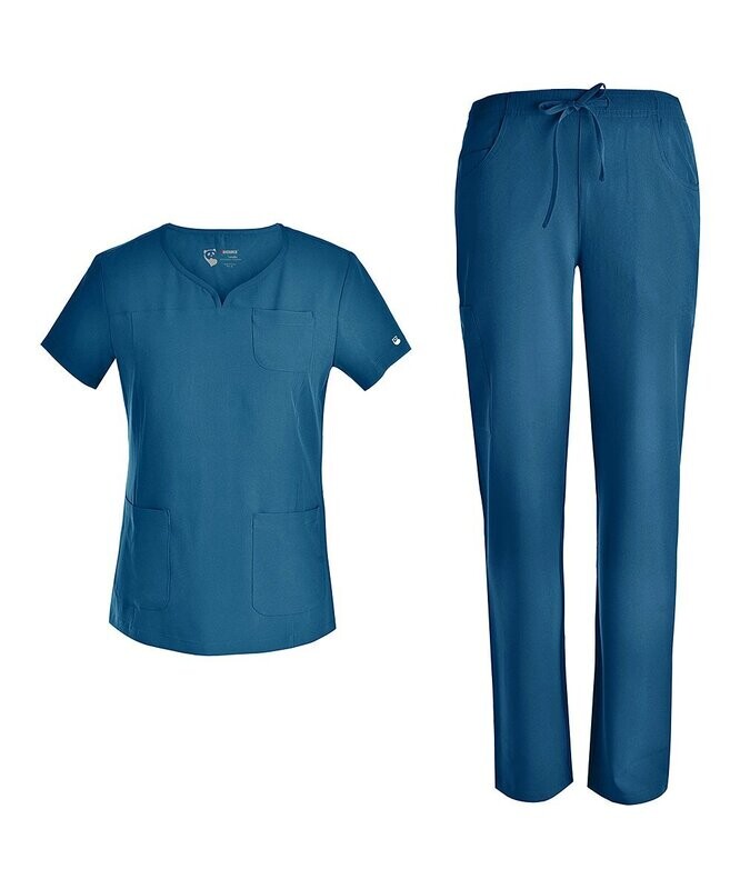Caribbean V-Neck Scrub Top & Pants - Women