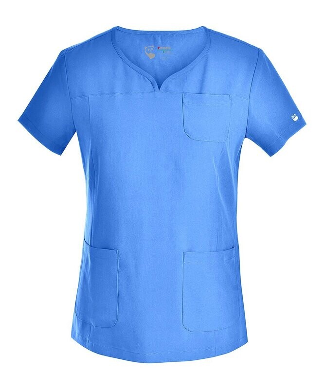 Ceil Blue V-Neck Scrub Top & Pants - Women