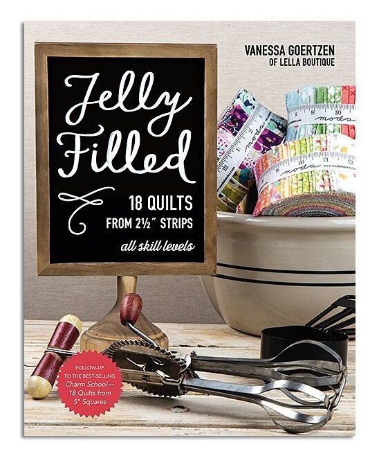 Jelly Filled 18 Quilts from 2.5'' Strips Pattern Book