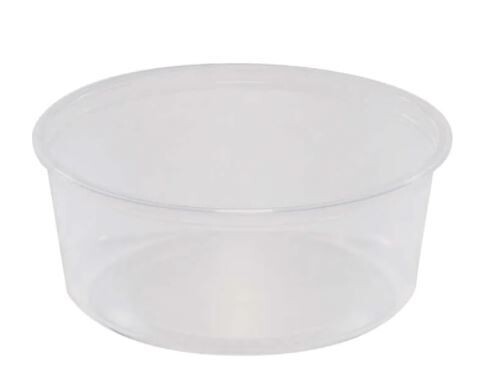 Fabri-Kal Plastic Deli Container, Clear, 8 oz, 500 ct Fabri-Kal Plastic Deli Container, Clear, 8 oz, 500 ct