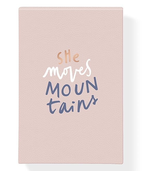 Blush & Navy 'She Moves Mountains' Notepad