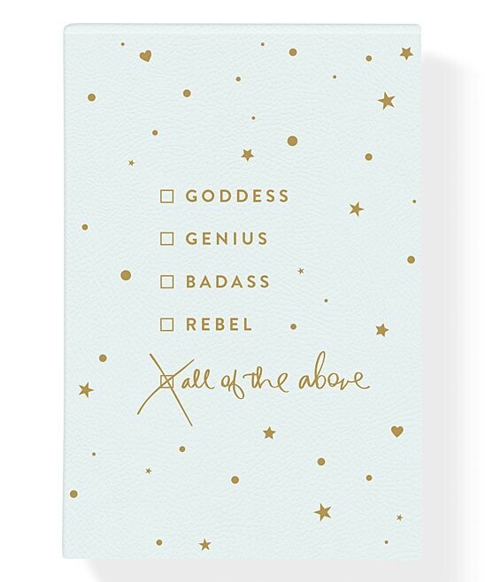 Periwinkle & Goldtone 'All of the Above' Notepad Periwinkle & Goldtone 'All of the Above' Notepad