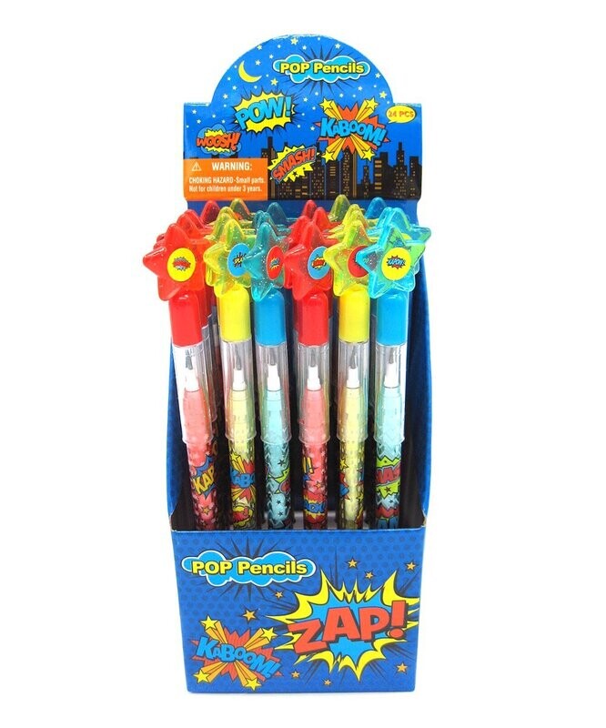 Superhero Text 24-Ct. Multi-Point Pencils