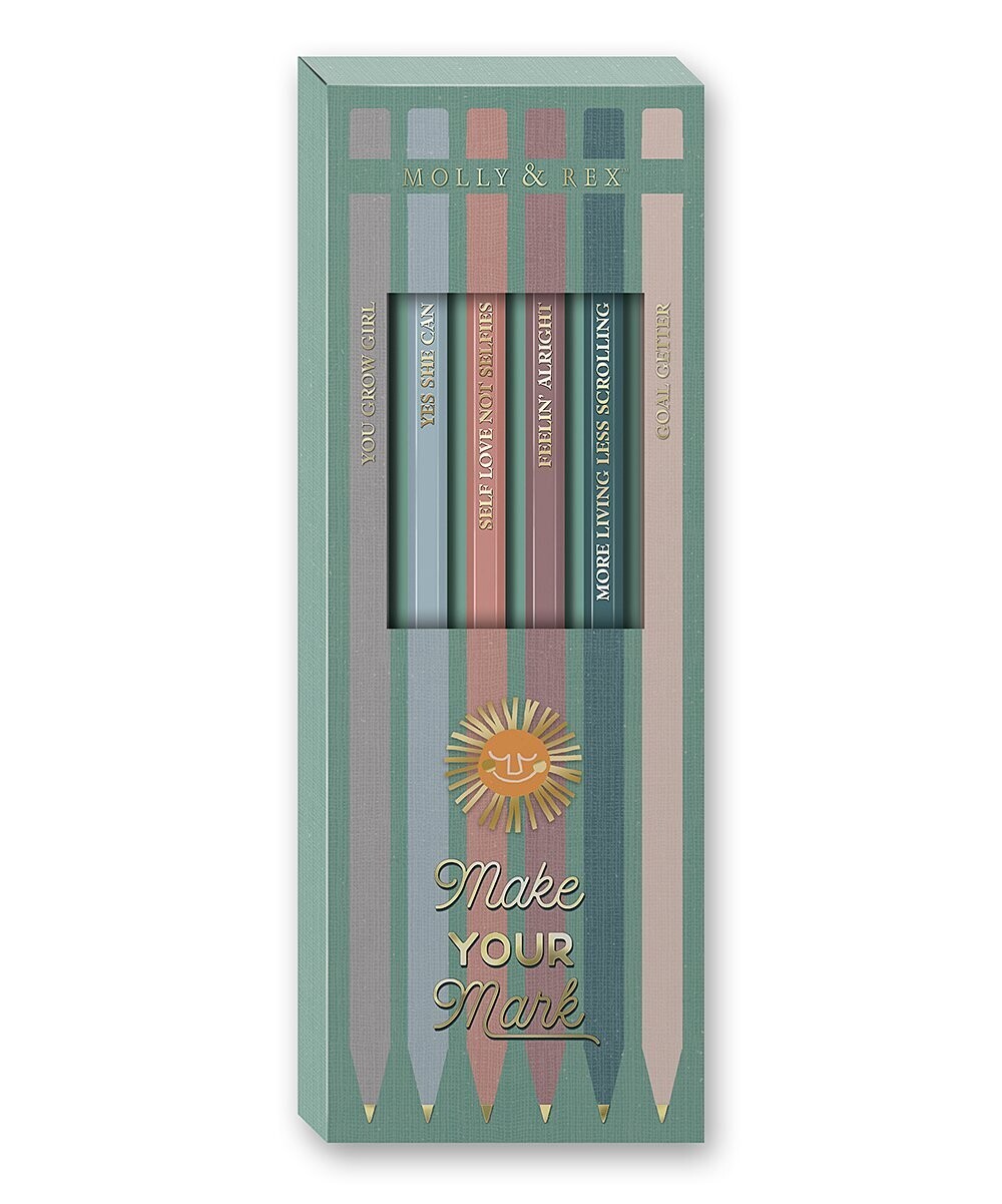 'Make Your Mark' Wood Pencil - Set of Six