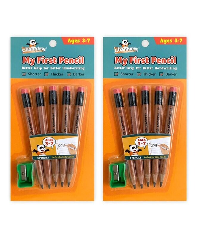 Easy to Hold Wooden Pencil Pack - Set of 10