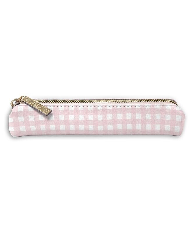 Ballerina Pink Check Slim Pencil Case