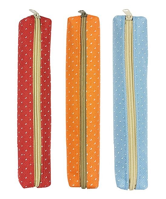 Red, Orange & Blue Wrapables® Pencil Case Set