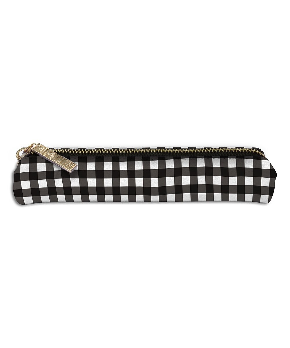 Black & White Buffalo Check Slim Pencil Case Black & White Buffalo Check Slim Pencil Case