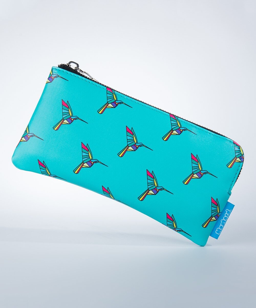 Blue Origami Hummingbird Pencil Case Blue Origami Hummingbird Pencil Case