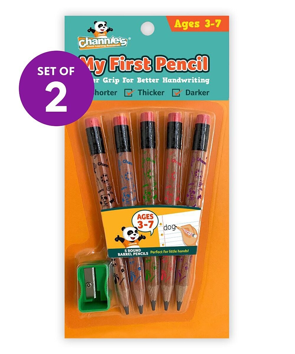 Brown Panda Pre-Sharpened Pencil - 2 Packs of 5