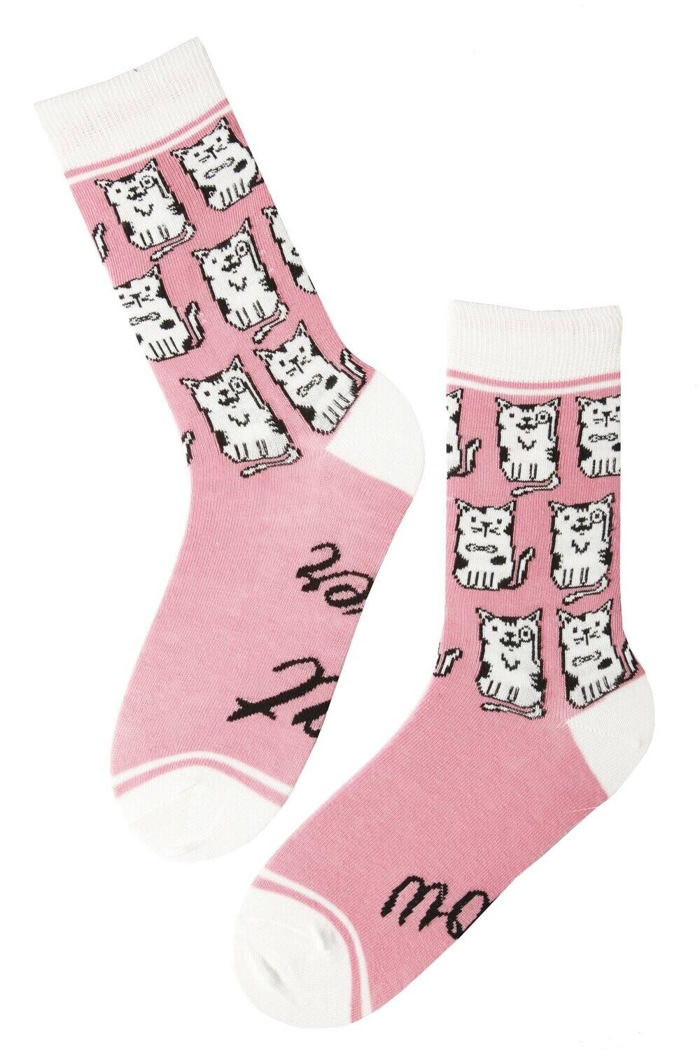 CAT LOVER women's pink socks