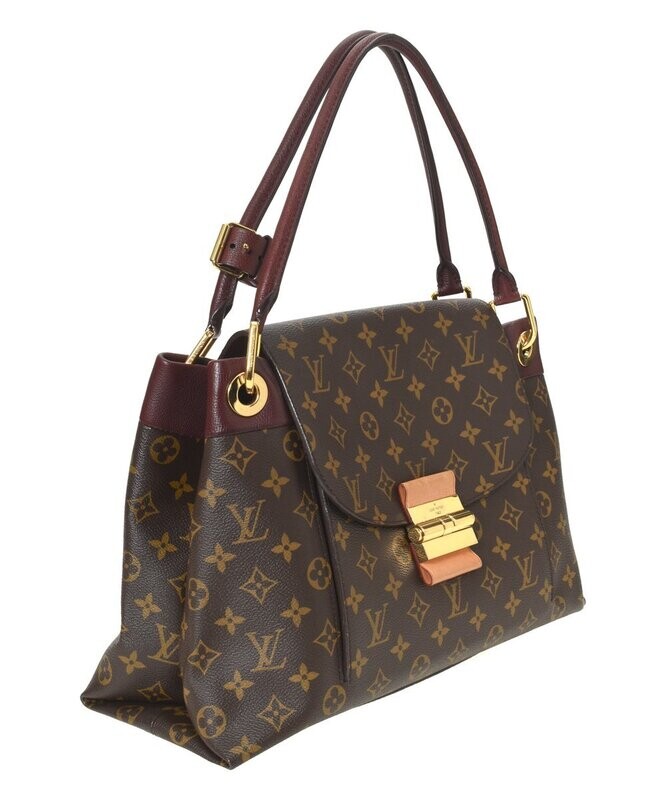 Vintage Brown Monogram Olympe Canvas Shoulder Bag