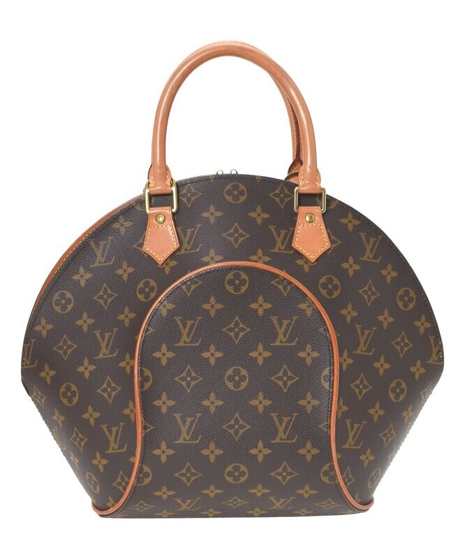 Vintage Brown Monogram Ellipse MM Canvas Handbag