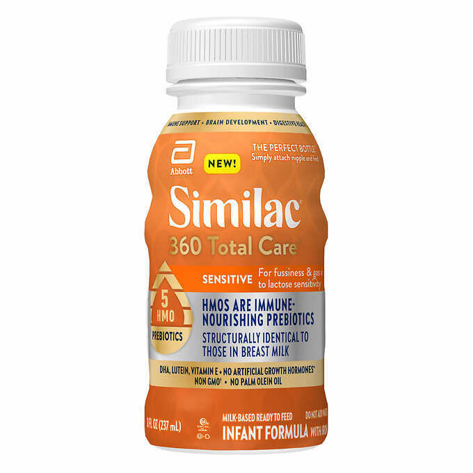 Similac 360 Total Care Sensitive Ready-to-Feed Infant Formula 8 fl oz, 24-pack