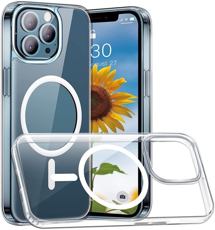 Suitable For Apple IPhone13 Promax 13 13Pro Transparent Magnetic Mobile Phone Shell Apple 12 Protective Cover