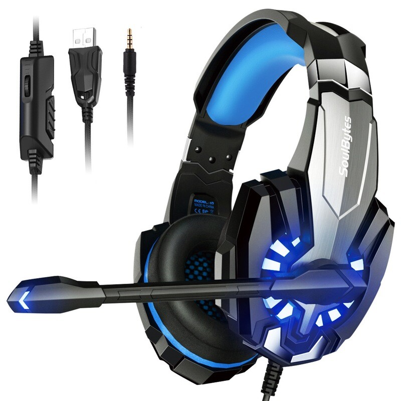 Cross-border New E-sports Headset Computer Headset Subwoofer Wired Headset Mobile