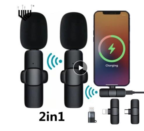 New Wireless Microphone One Drag Two Lavalier Mobile Phone New Wireless Microphone One Drag Two Lavalier Mobile Phone