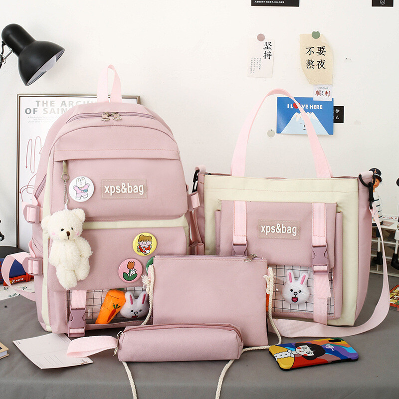 Schoolbag Female Junior High School Student Lightweight Backpack