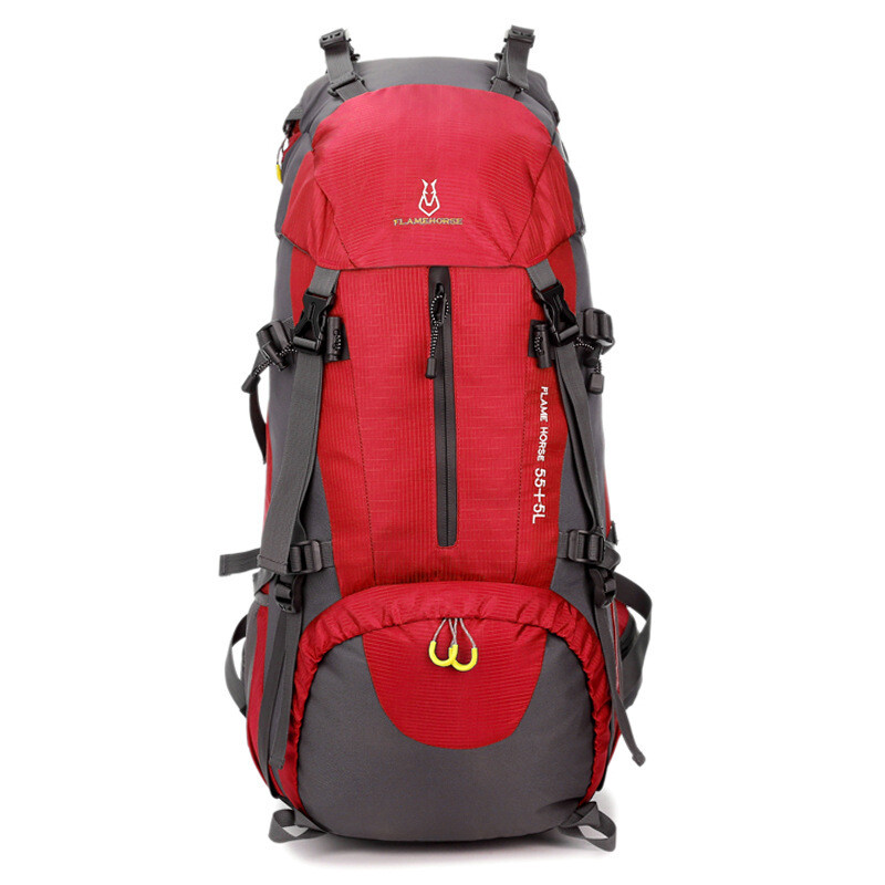 Men And Women 60L Travel Backpack Nylon Waterproof Travel Bag