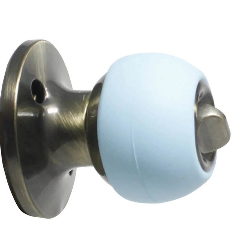 Silver Infused Round Silicone Door Knob Covers- Pack of 4