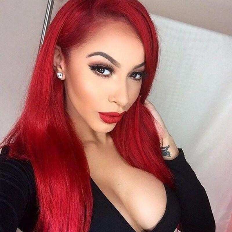 Long Straight Hair Ladies Wigs High Temperature Silk Chemical Fiber
