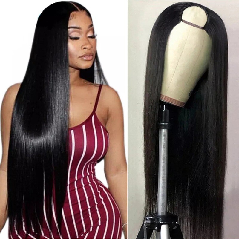 Mechanism 150% Density Remy Human Hair Wig Long Straight Hair