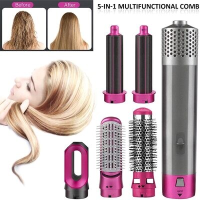 5-in-1 Hot Air Comb Hair Dryer Brush