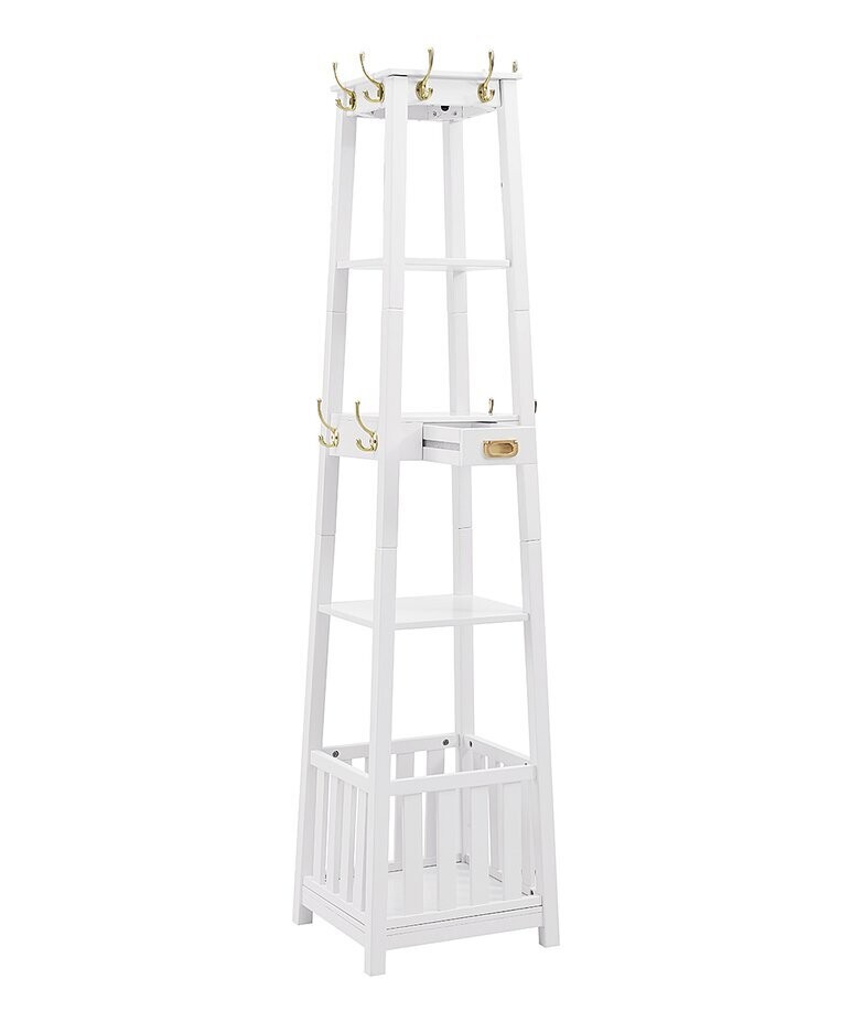 White Paige Pyramid Hall Tree White Paige Pyramid Hall Tree