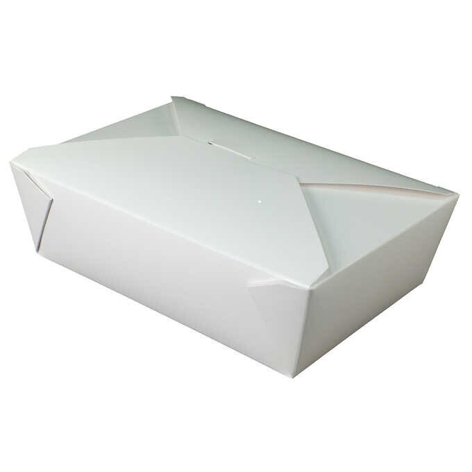 Fold-Pak Bio-Pak Take Out Box, Size #3, White, 200 ct Fold-Pak Bio-Pak Take Out Box, Size #3, White, 200 ct