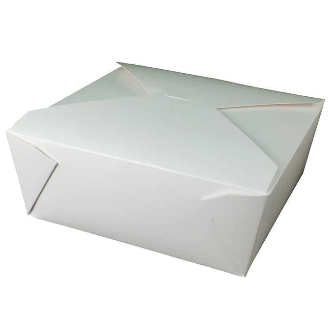 Fold-Pak Bio-Pak Take Out Box, Size #4, White, 160 ct Fold-Pak Bio-Pak Take Out Box, Size #4, White, 160 ct