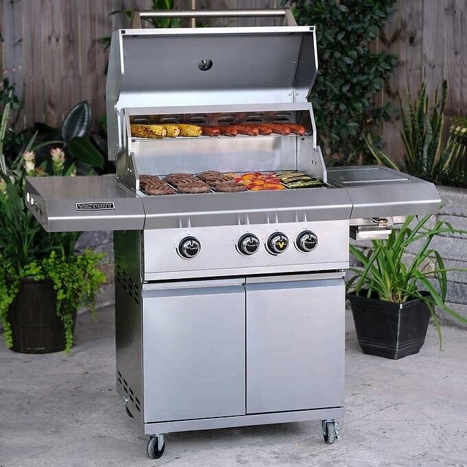 Victory Grills 3 Burner Gas Grill with Infrared Side Burner