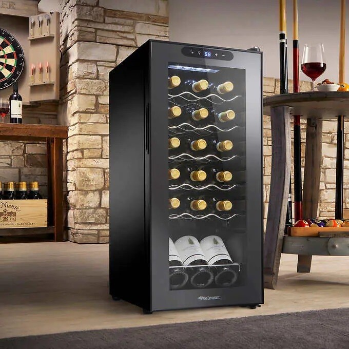 Wine Enthusiast 18 Bottle Single Zone Compressor Wine Cooler