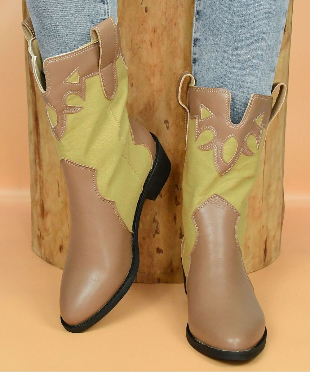 Embroidered Knight Mid-Calf Cowboy Boot - Women, Color: Brown