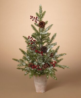 26'' Potted Berry Pine Tree
