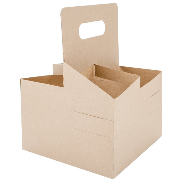 Sabert 29505 4 Cup Tall Drink Carrier - 200/Case