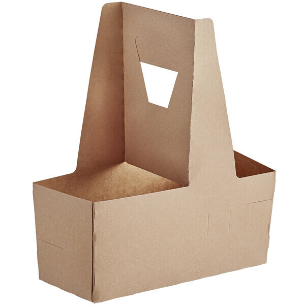 Choice 2 Cup Handled 12-32 oz. Drink Carrier - 250/Case Choice 2 Cup Handled 12-32 oz. Drink Carrier - 250/Case
